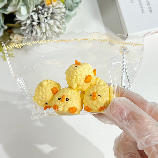ひよこ一袋スクイーズトイ 可愛い スローリバウンド ストレス解消グッズ 手作り 食品グレードシリコン 男女ギフト 卓上・車載置物