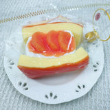 サンドイッチみかんケーキスクイーズトイ 高品質 ストレス解消 リアルフードトイ 高見映え 手作り
