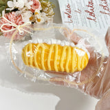 食品グレードシリコンスクイーズトイ ロングクリームパン 高見た目 水っぽい触感 超柔らか 爆弾のような弾力