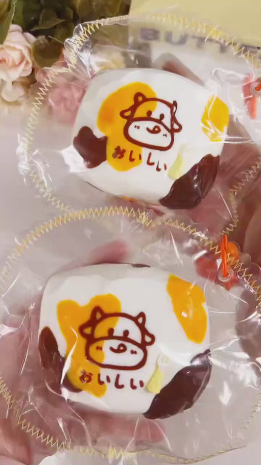 超ソフト水感 爆砕泥感 三花牛乳パンスクイーズ ストレス解消トイ 食品グレードシリコン 完成品 ハンドメイド