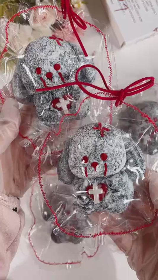 ブラック垂耳うさぎスクイーズ スローリバウンド ストレス解消グッズ デストレス置物 インスタ映え ぬいぐるみ バースデープレゼント