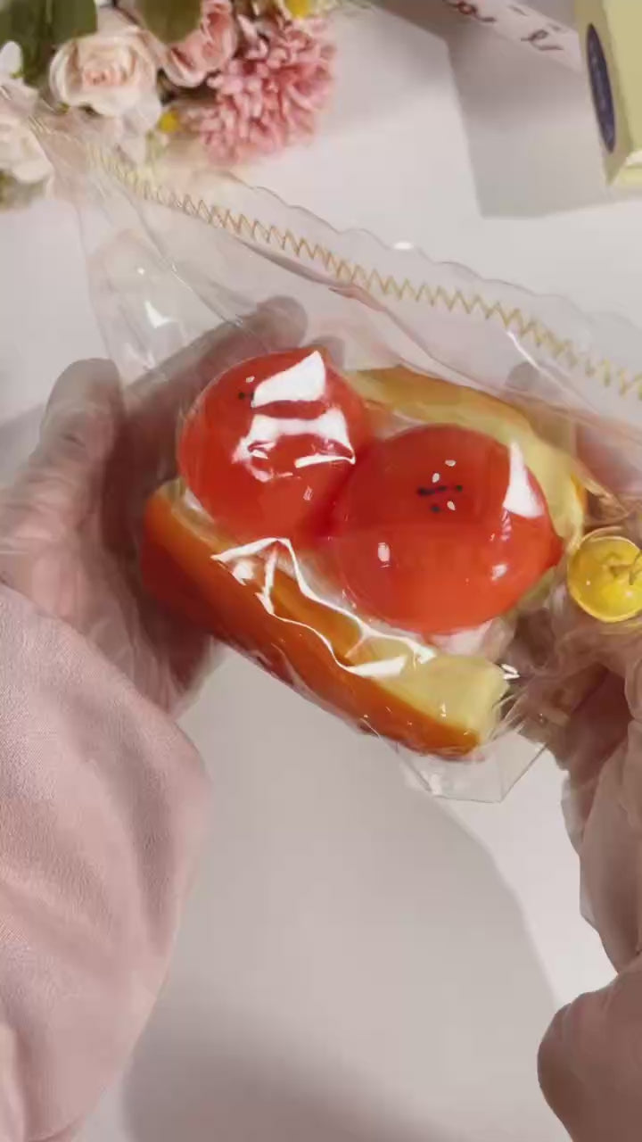 ダブルパンケーキスクイーズトイ 水っぽい超柔らか マッド感 手作り 食品グレードシリコン