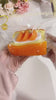 サンドイッチみかんケーキスクイーズトイ 高品質 ストレス解消 リアルフードトイ 高見映え 手作り